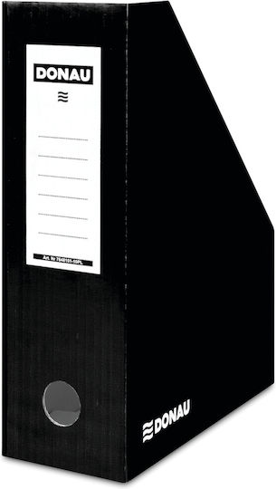 Donau Magazine File Organizer Paper Black 257x320x100cm.