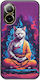 Meditation Animals - Cat Back Cover Σιλικόνης Πολύχρωμο (Realme C67)