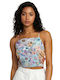 Damen Sommer Ärmellose Mehrfarbige Bluse