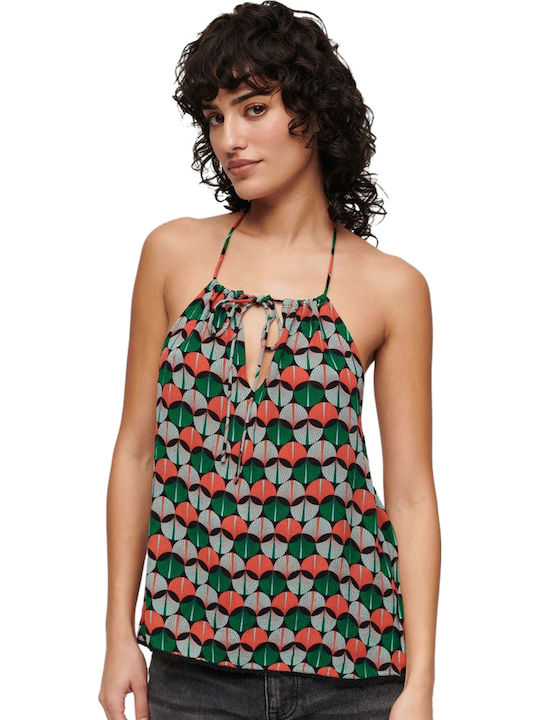 Superdry Women's Blouse Short Sleeve with Halte...