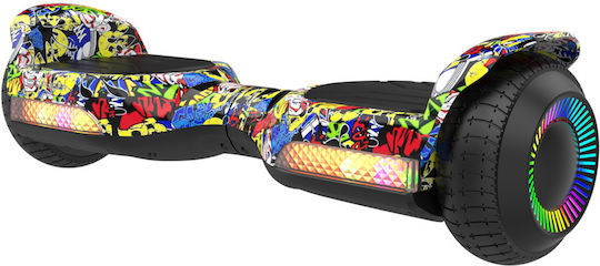 Rebel Rebel Cruiser Joy Παιδικό Hoverboard με 10km/h Max Ταχύτητα και 8km Αυτονομία Πολύχρωμο