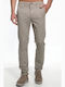 Double Men's Trousers Chino in Regular Fit Beige