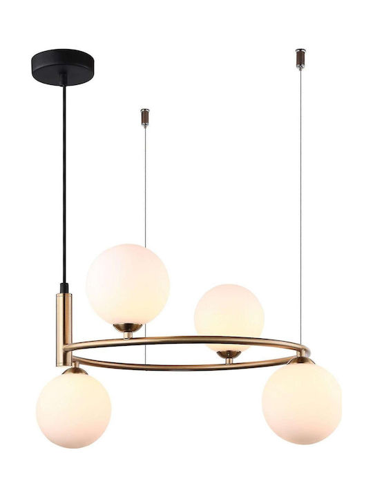 Italux Pendant Light Yellow for 25 Bulbs G9 40.5x25cm