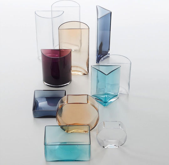 Leonardo Glass Vase Turquoise