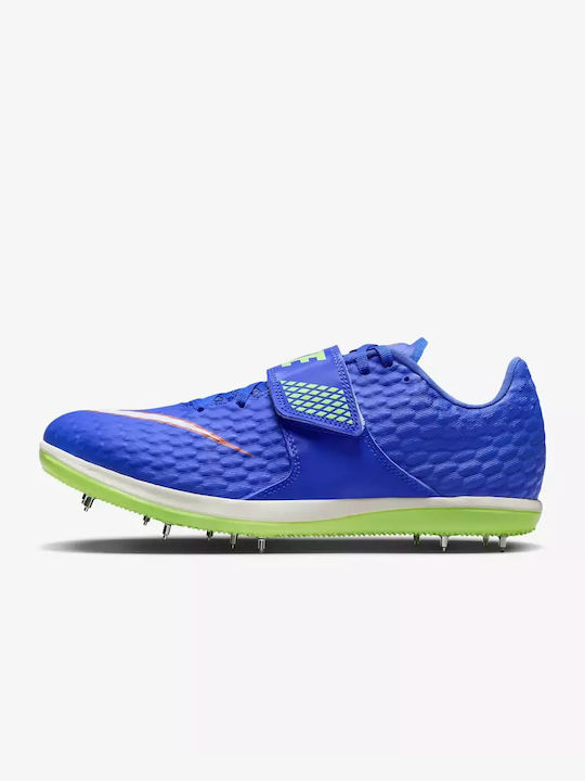 Nike High Jump Elite Racer Αθλητικά Παπούτσια Spikes Blue / Lime Blast / Safety Orange / White