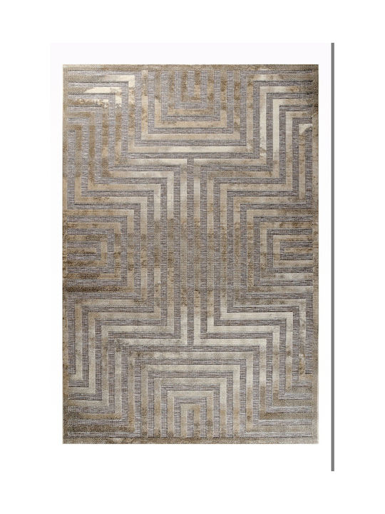 Tzikas Carpets Boheme 00010 Χαλί Ορθογώνιο Καλοκαιρινό Καφέ-γκρι