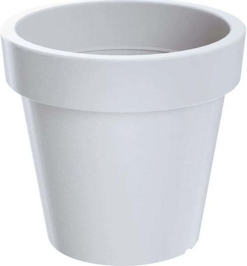 Prosperplast Planter Plastic White 13.4x13.4cm.