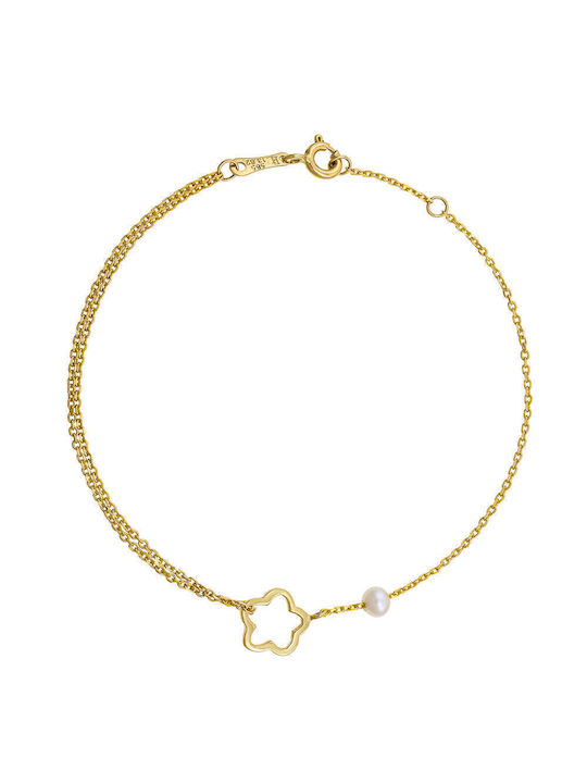 Damen Armband Kette aus Gold 14K