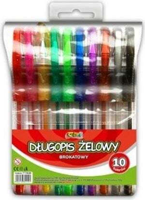 Penmate Gel Pen Kolori Glitter 10 Col 284112