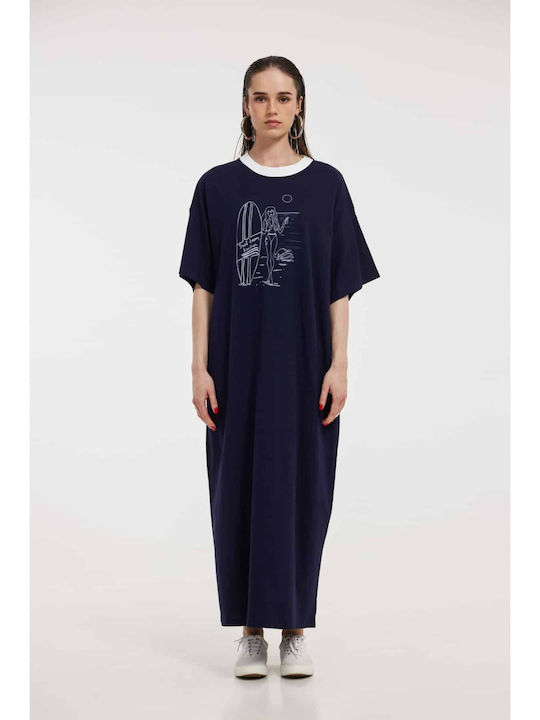 Hemithea Midi T-Shirt Dress Blue