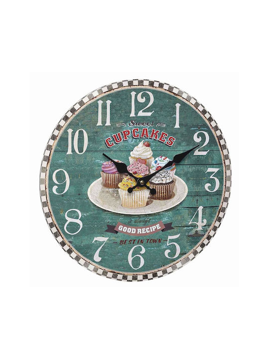 TFA Antique Wall Clock Wooden