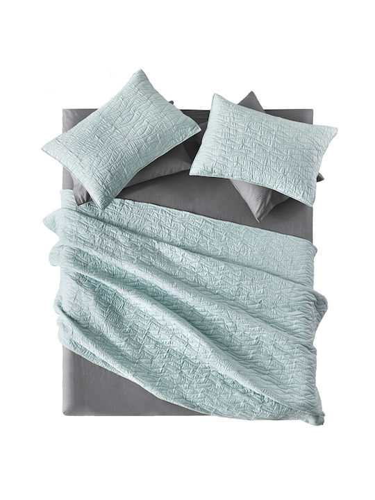 Guy Laroche Shadow Set Coverlet Queen Size Microfiber MInt 220x240cm 3pcs