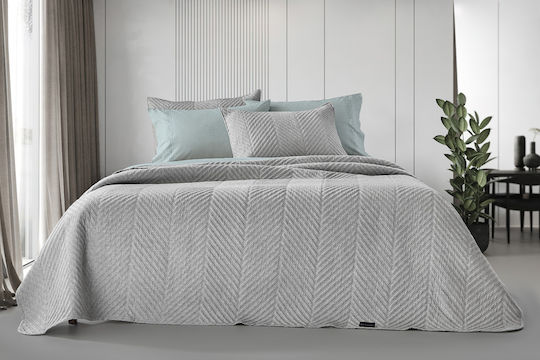 Guy Laroche Bone Подредба Покривало Кингсайз Микрофибър Bone Grey 220x240см 2бр