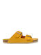 Beta Women's Flat Sandals in Yellow Color