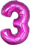 Balloon Foil Number Pink 85cm