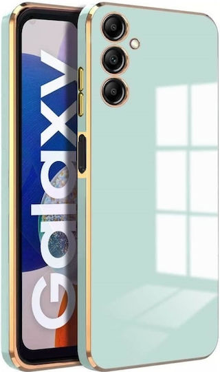 Bodycell Plated Umschlag Rückseite Silikon mit Band Türkis (Samsung Galaxy M34 5G)
