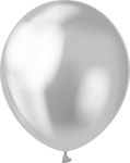 Set of 7 Balloons Latex Silver 30cm