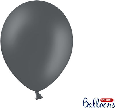 Set of 5 Balloons Latex Gray 30cm