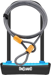 OnGuard U-lock Bicycle Pedal Lock Gray