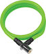 OnGuard Bicycle Cable Lock with Key Green