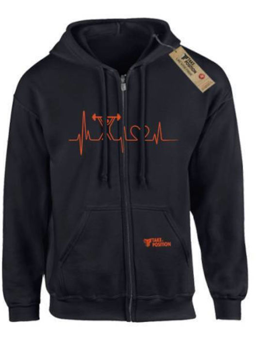 Takeposition Live Lift Jacke mit Kapuze Schwarz