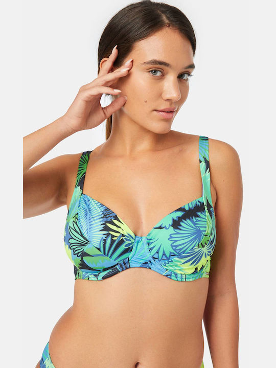 Minerva Bikini-Oberteil Lime