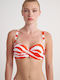 SugarFree Padded Underwire Strapless Bikini with Detachable Straps Orange