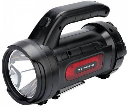 Superfire Επαναφορτιζόμενος Φακός LED με Μέγιστη Φωτεινότητα 440lm Flashlight