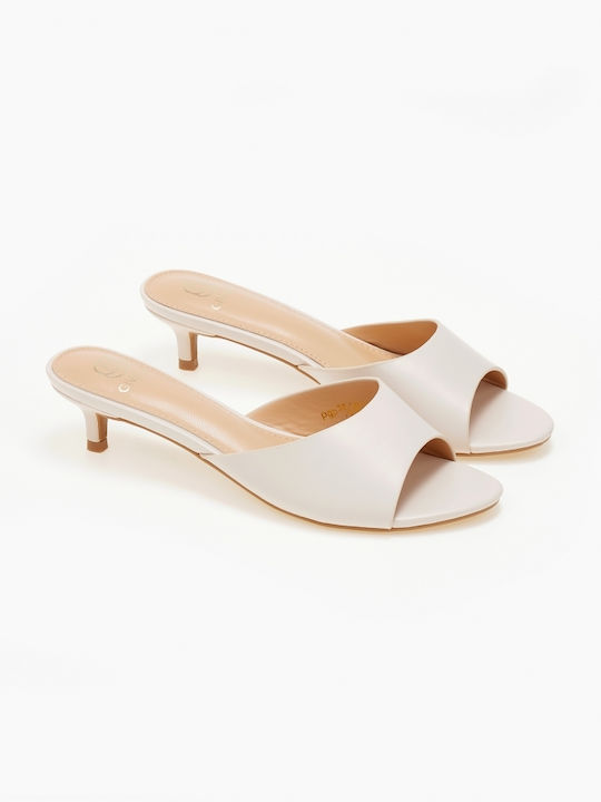 Women's Beige Mules