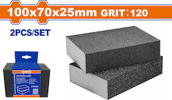 Wadfow Schleifschwamm K120 70x100mm Set 2Stück Wadfow Schleifschwamm K120 70x100mm Set 2Stück