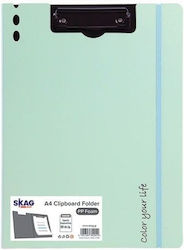 Seminar Folder A4 Clipboard & Elastic Band Pastel Green Skag