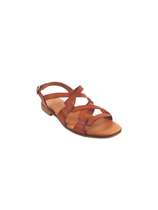 Eva Frutos 3080 Cuero Leather Women's Flat Sand...