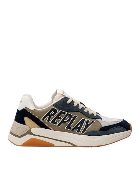 Replay Tennet Bărbați Sneakers Alb