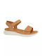 Flache Sandalen für Damen Anatomisch in Tabac Braun Farbe