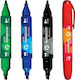Tetis Blue Permanent Marker 2 Sharpened Points