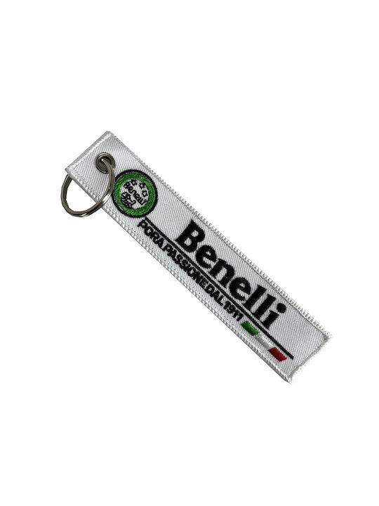 Benelli White Keychain