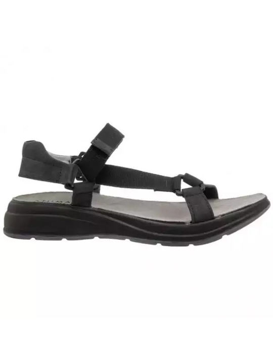 Sunny Sandals Damen Flache Sandalen in Schwarz Farbe