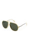 Zadig & Voltaire Unisex Sunglasses with White Frame and Green Lens