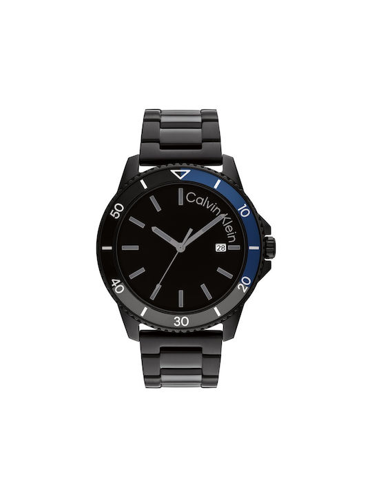 Calvin Klein Watch Battery with Black Metal Bracelet