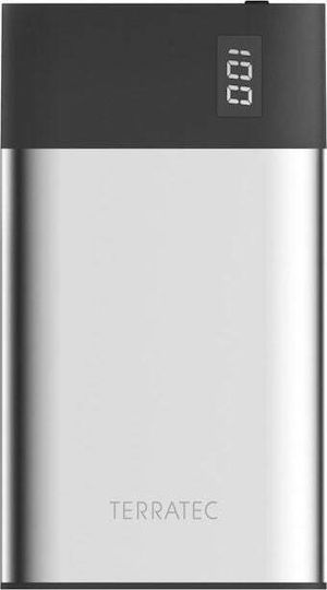 TerraTec P80 Slim Power Bank 8000mAh cu 2 Porturi USB-A Negru