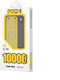 PZX V75 Power Bank 10000mAh 22.5W Μαύρο