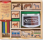 Melissa Stamps Wooden Horses 12410