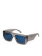 Just Cavalli Unisex Sunglasses with Gray Plastic Frame and Blue Lens JC098 0819