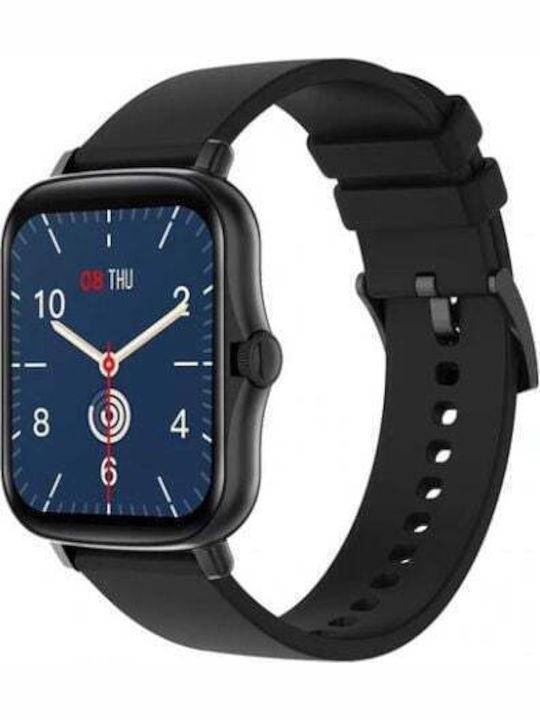 Senbono 30015 Smartwatch with SIM and Heart Rate Monitor (Black)