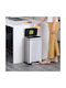Eko X-cube Kitchen Кошче Отпадъци от Неръждаема стомана с Педал Сив 30лт 1бр