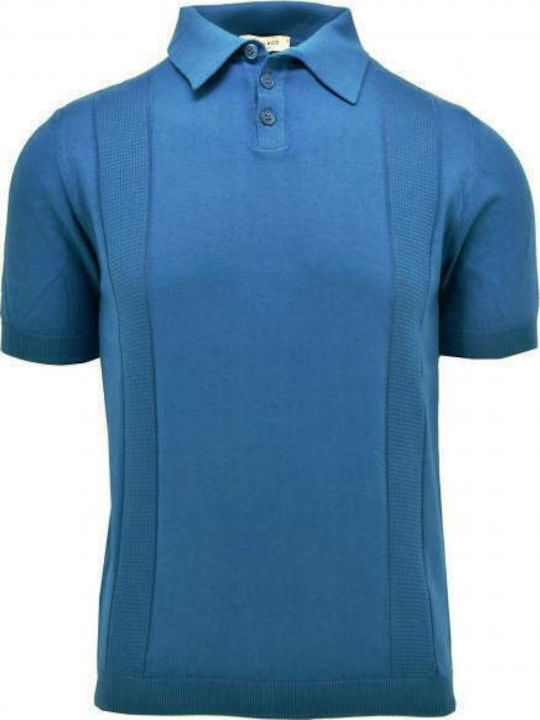 Wool & Co Polo Πουλόβερ Blue Navy