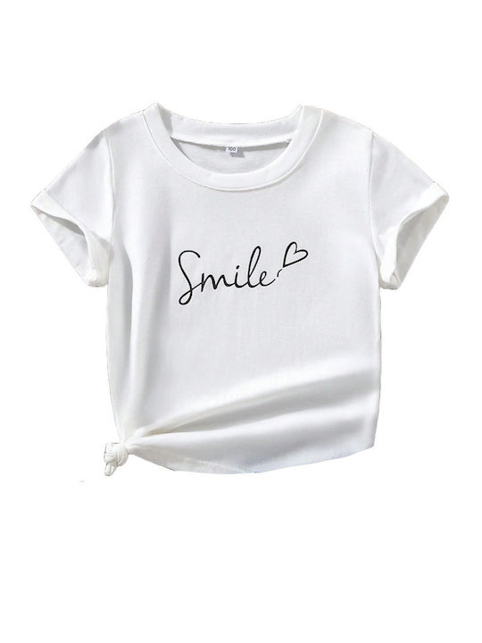 Babykids Kids Blouse Short Sleeve white