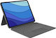 Logitech Combo Touch Flip Cover με Πληκτρολόγιο στα Αγγλικά US Γκρι (iPad Pro 2021 12.9" / iPad Pro 2022 12.9'')