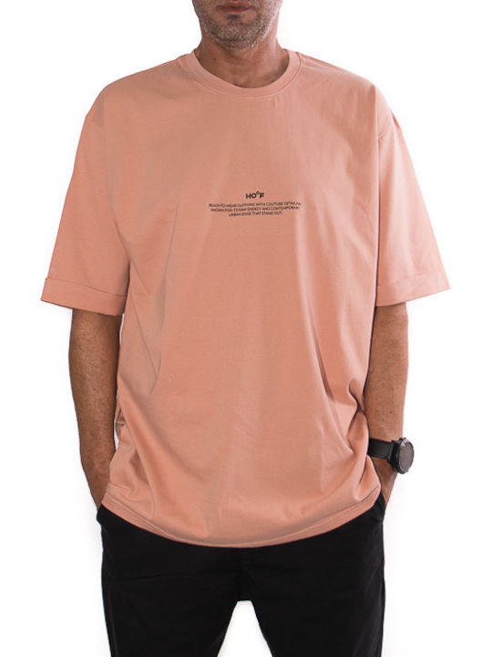 Hoof T-shirt Bărbătesc cu Mânecă Scurtă Portocaliu