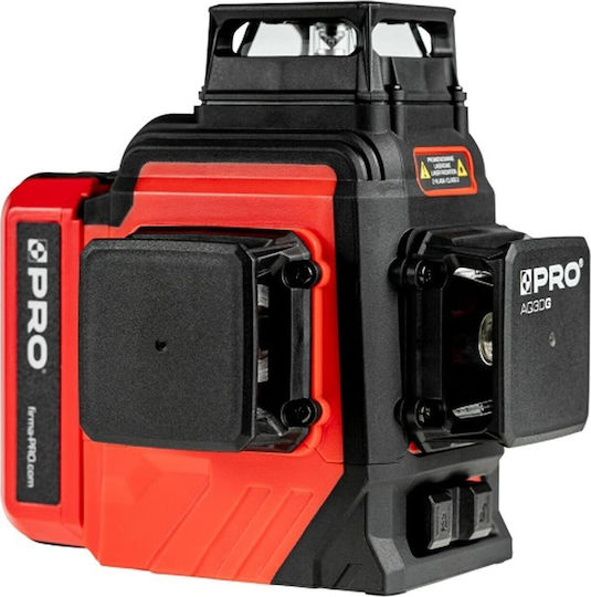Profindustry Pro Περιστροφικό Αλφάδι Laser Πράσινης Δέσμης με Εύρος Εργασίας 30m